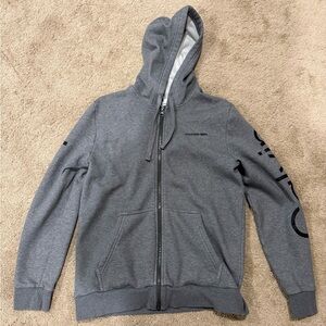 Calvin Klein Charcoal Zip-Up Men's Sweatshirt